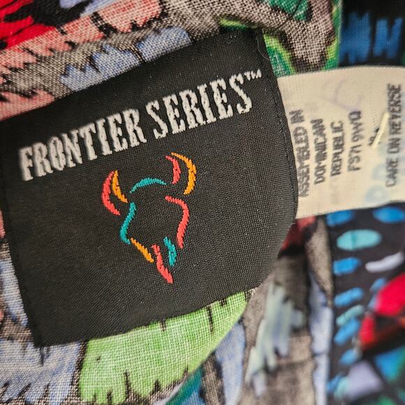 Western Button Down Collared Shirt Size XL - Picture 3 of 4